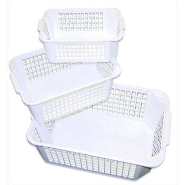 School Smart School Smart 086527 Small Storage Basket; 10-3 & 4 W x 7-3 & 4 D x 4-1 & 4 H In; White 86527